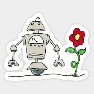 Flower Bot Sticker